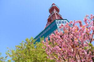 Torre ponto túristico em sapporo